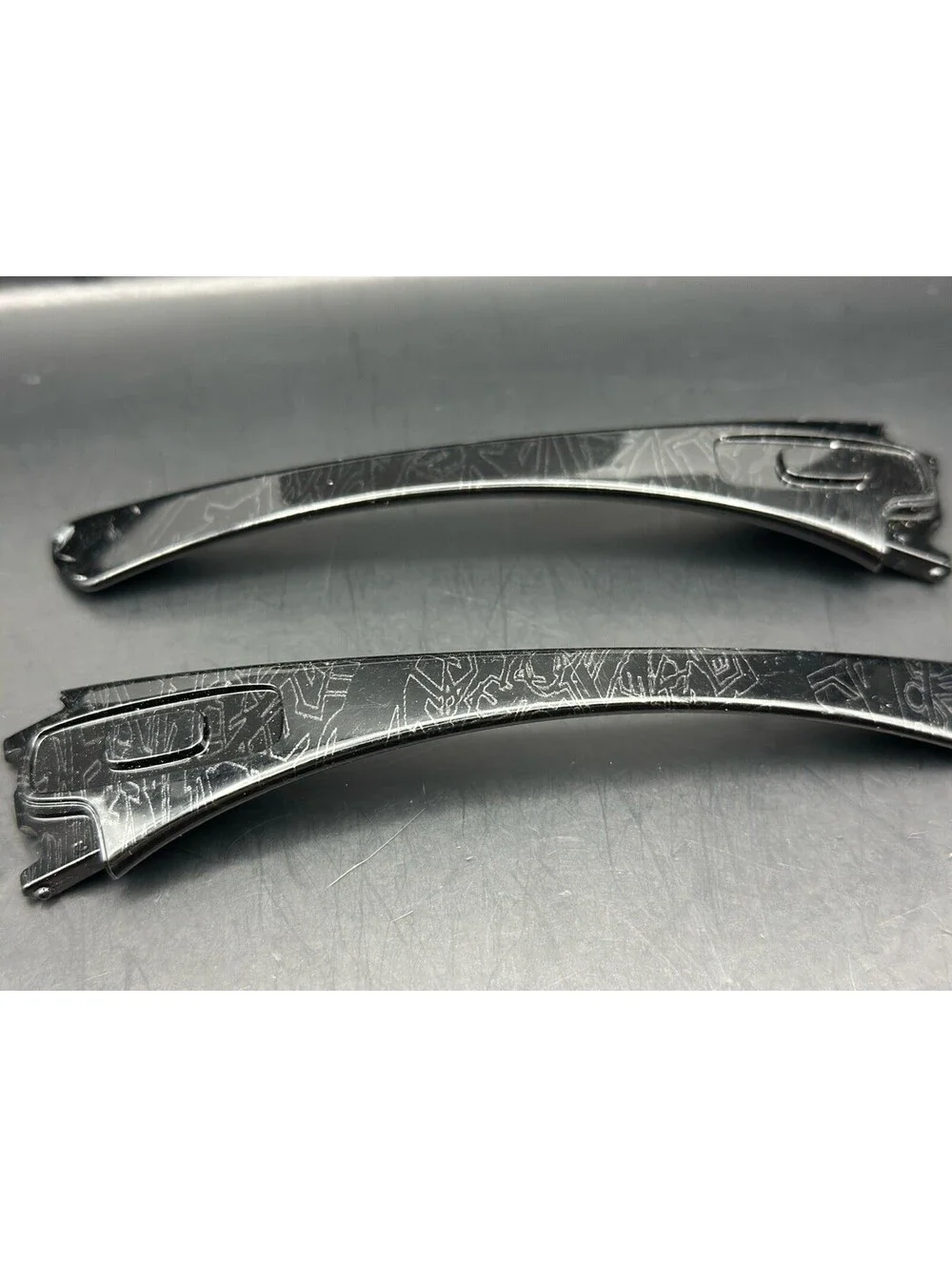 Oakley Antix Polished Black History Text OEM Replacement Arms